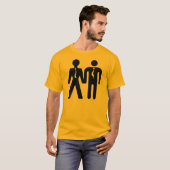 T-shirt couple de garçons (Devant entier)