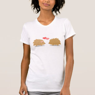 T-shirt Couple de Hérisson mignon en amour