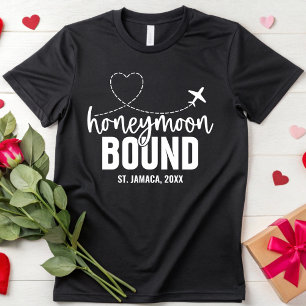 T-shirt Couple de jeunes mariés en voyage de noces personn