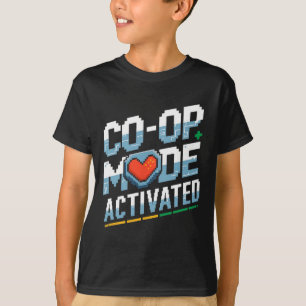 T-shirt Couple de joueurs assortis Mode coopératif de jeu