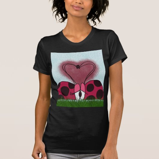 T-shirt Couple de Ladybug mignon (Devant)