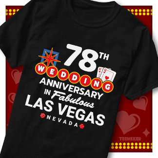 T-shirt Couple de mariage 78ème anniversaire Fabuleux Las