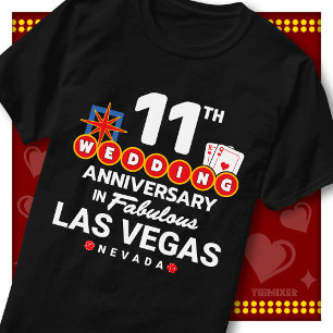 T-shirt Couple de mariage fabuleux pour le 11e anniversair