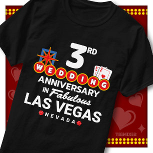 T-shirt Couple de mariage pour le 3ème anniversaire de la