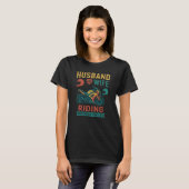 T-shirt Couple de motards (Devant entier)