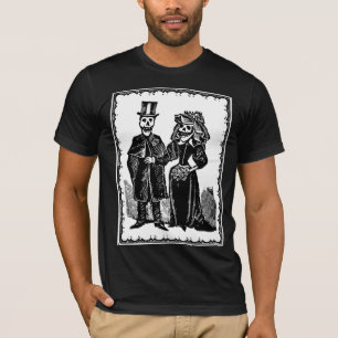 T-shirt Couple de squelette - Chemise (Personnaliser)