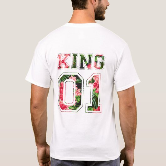 T-shirt couple king et queen (Dos)