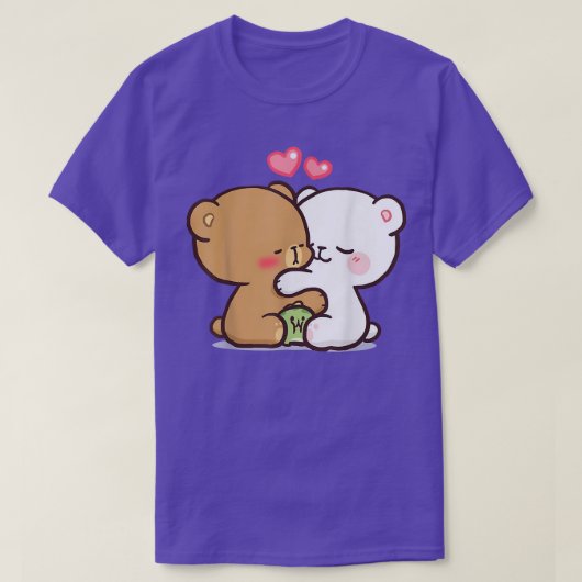 T-shirt Couple Ours Cadeau Funny 517 (Design devant)