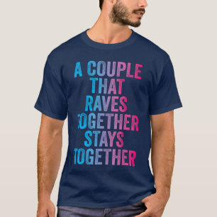 T-shirt Couple Rave Correspondant Festival de musique de d