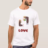 T-shirt couple romantique (Devant)