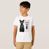 T-shirt Couples de chat (Devant entier)