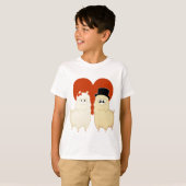 T-shirt Couples de fantaisie mignons d'alpaga (Devant entier)