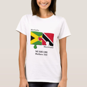 T-shirt Couples de TRINIDAD JAMAICA personnalisables
