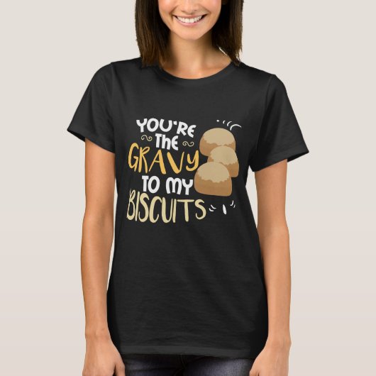 T-shirt Couples du sud de biscuits de sauce au jus (Devant)