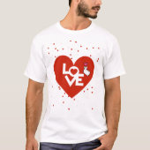 T-shirt Couples Heureuses Saintes-Valentin (Devant)