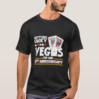 T-shirt Couples mariés 10 ans Vegas 10E Mariage Annive