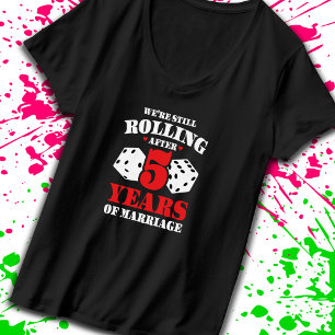 T-shirt Couples mariés 5 ans drôle 5e anniversaire