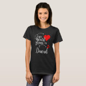 T-shirt Couples Matching My Heart Belong to David My Love (Devant entier)
