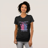 T-shirt Couples/obscurité de crétin (Devant entier)