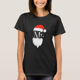 T-shirt Couples Pyjamas de Noël Mme Claus Costume pour deu