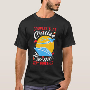 T-shirt Couples Qui Croisent Ensemble Restent Rétro D