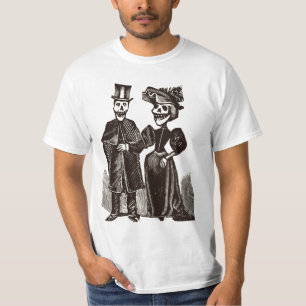 T-shirt Couples squelettiques