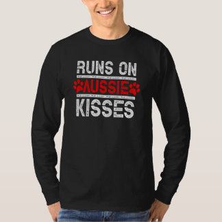 T-shirt Coups D'Aussie Baiser Un Mignon Chien Pour Un Berg