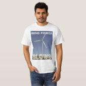 T-SHIRT COUPS D'ÉNERGIE ÉOLIENNE (Devant entier)
