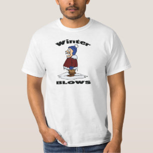 T-shirt Coups d'hiver - conception de haineux de temps