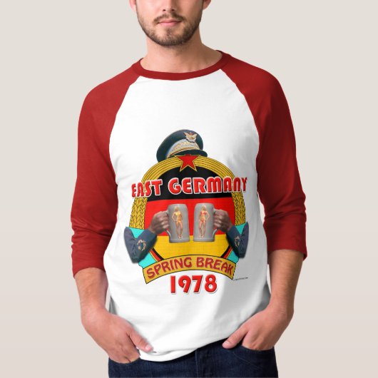 T-shirt Coupure de ressort de l'Allemagne de l'Est 1978 (Devant)
