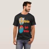 T-shirt Coupure des Griffes de Chat Manucure pour un Propr (Devant entier)