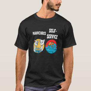 T-shirt Coupure des Griffes de Chat Manucure pour un Propr
