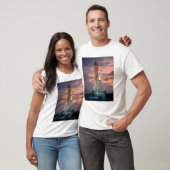 T-shirt Coupures d'aube derrière ASTP Saturn IB CDDT (Unisexe)