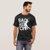 T-shirt cour de badminton de Badminton (Devant entier)