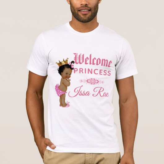 T-shirt Cour ethnique bienvenue de Princess|PINK|Royal (Devant)