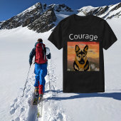 T-shirt Courage de terrain du berger allemand Daisy