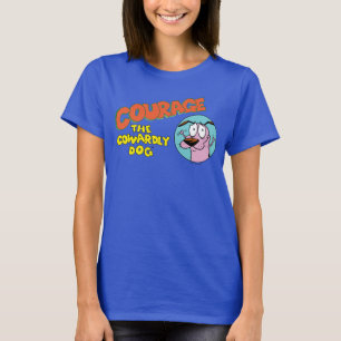 T-shirt Courage du chien lâché Afficher le logo