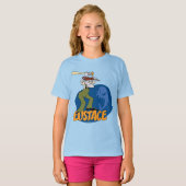 T-shirt Courage du chien lâché | Eustace Graphic (Devant entier)