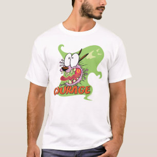 T-shirt Courage du chien lâché Graphique fantôme