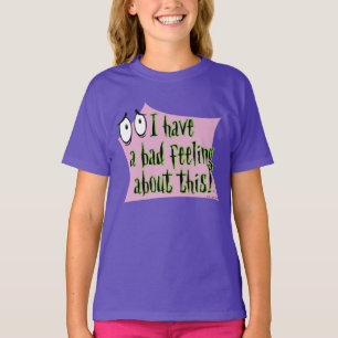 T-shirt Courage du chien lâché J'ai un mauvais sentime