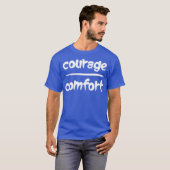 T-shirt Courage Sur Confort Math Pun Optimitic Slogan T (Devant entier)