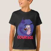 T-shirt Courage the Cowardly Dog | Shadow Graphic (Devant)