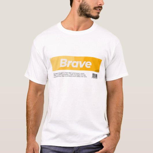 T-shirt Courageux (Devant)