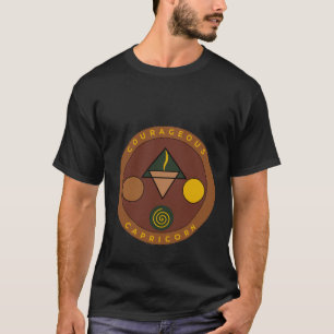 T-shirt Courageux Capricorne, Capricorne T Chemise