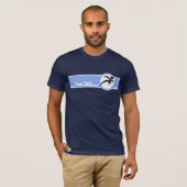 T-shirt Courant bleu (Devant entier)