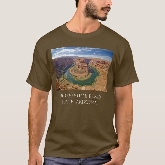 T-shirt Courbe du fer à cheval (Devant)