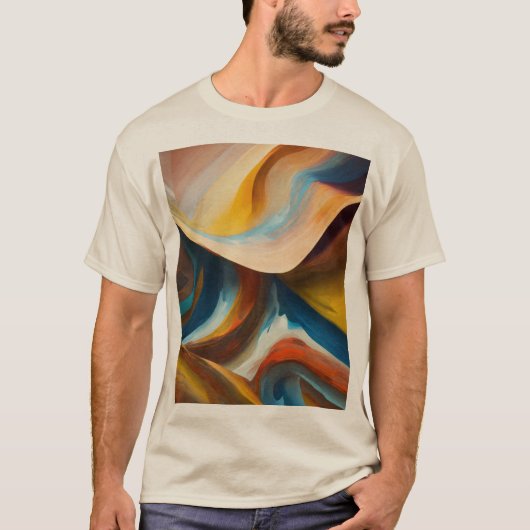 T-shirt Courbe lissage et formes organiques dans un design (Devant)
