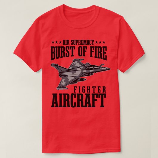 T-SHIRT COURBURE DE FIRE JET FIGHTER (Design devant)