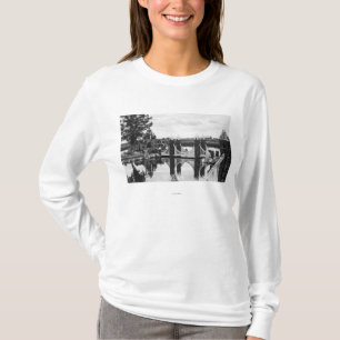 T-shirt Courbure, photographie de jardin de roche de