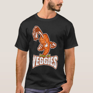 T-shirt Coure Sur Les Légumes Carotte En Colère Pour Les V